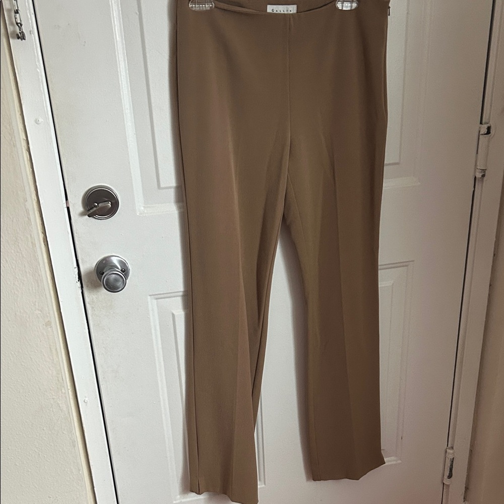 Avenue Women's Tan Flare Pants